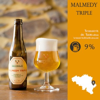 La Malmedy triple était aussi une bière qui nous était inconnue ! Grâce à toi, on découvre des nouveau goûts !